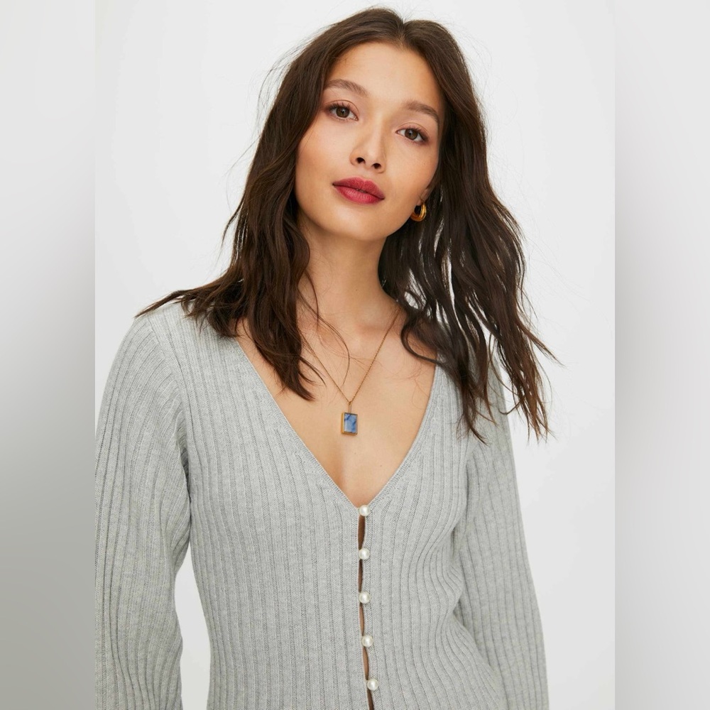 Wilfred pearl wool cardigan